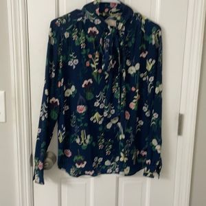 Loft XS tie blouse